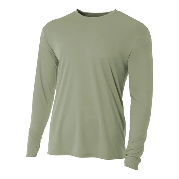 A4 Cooling Performance Long Sleeve Crew. 4 ounce. 100% micro poly... from ASI 89380 Staton Corporate and Casual / Staton®