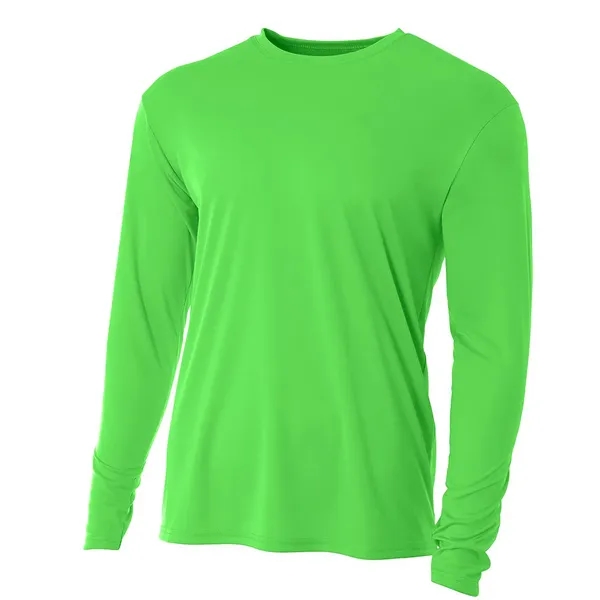 A4 Cooling Performance Long Sleeve Crew. 4 ounce. 100% micro poly... from ASI 89380 Staton Corporate and Casual / Staton®