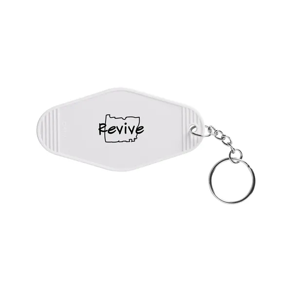 Recycled ABS Motel Keychain... from ASI 79530 Prime Line