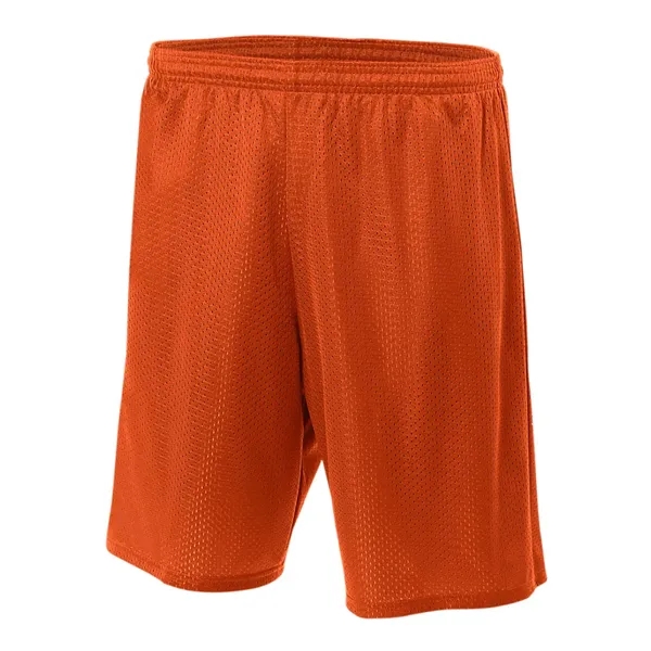 A4 9" Lined Tricot Mesh Short. 3.4 ounce. 100% polyester eyelet... from ASI 89380 Staton Corporate and Casual / Staton®