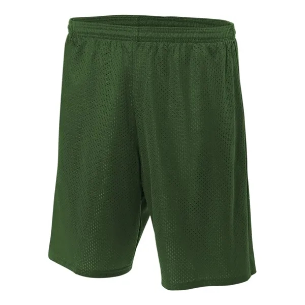 A4 9" Lined Tricot Mesh Short. 3.4 ounce. 100% polyester eyelet... from ASI 89380 Staton Corporate and Casual / Staton®