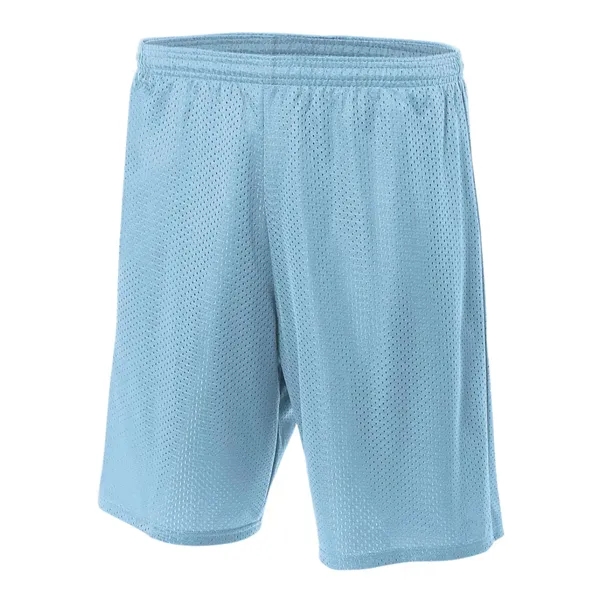 A4 9" Lined Tricot Mesh Short. 3.4 ounce. 100% polyester eyelet... from ASI 89380 Staton Corporate and Casual / Staton®