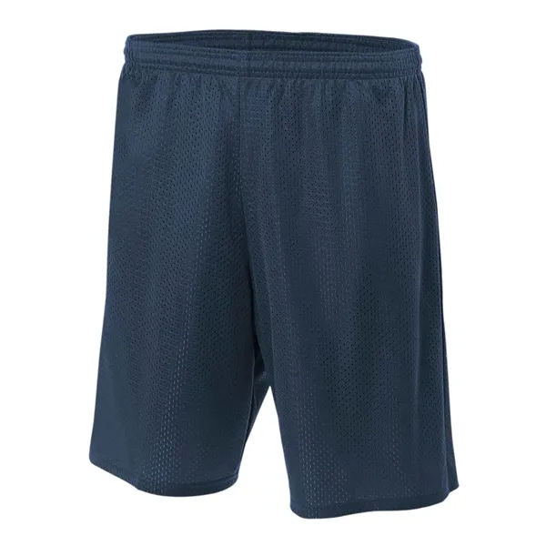 A4 9" Lined Tricot Mesh Short. 3.4 ounce. 100% polyester eyelet... from ASI 89380 Staton Corporate and Casual / Staton®
