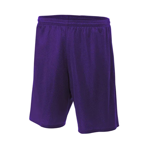 A4 9" Lined Tricot Mesh Short. 3.4 ounce. 100% polyester eyelet... from ASI 89380 Staton Corporate and Casual / Staton®