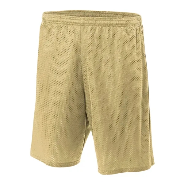 A4 9" Lined Tricot Mesh Short. 3.4 ounce. 100% polyester eyelet... from ASI 89380 Staton Corporate and Casual / Staton®