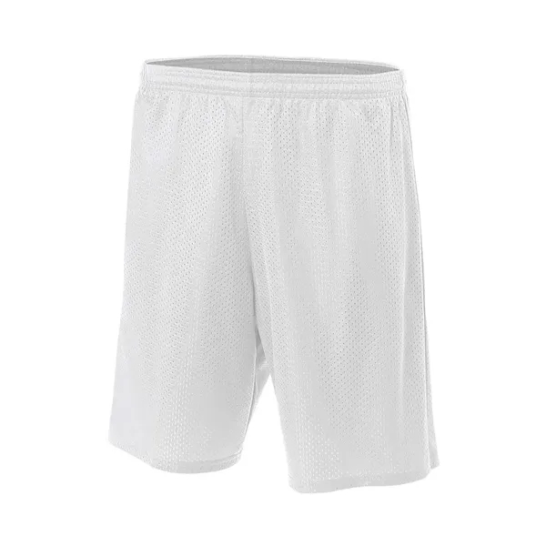 A4 9" Lined Tricot Mesh Short. 3.4 ounce. 100% polyester eyelet... from ASI 89380 Staton Corporate and Casual / Staton®