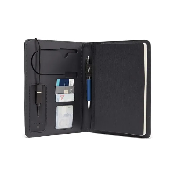 6.7" x 8.9 x 0.75" Roma Tech black portfolio and Powerbank... from ASI 79530 Prime Line