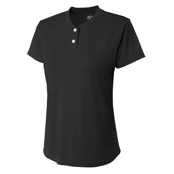 Girls Tek 2-Button Henley... from ASI 89380 Staton Corporate and Casual / Staton®