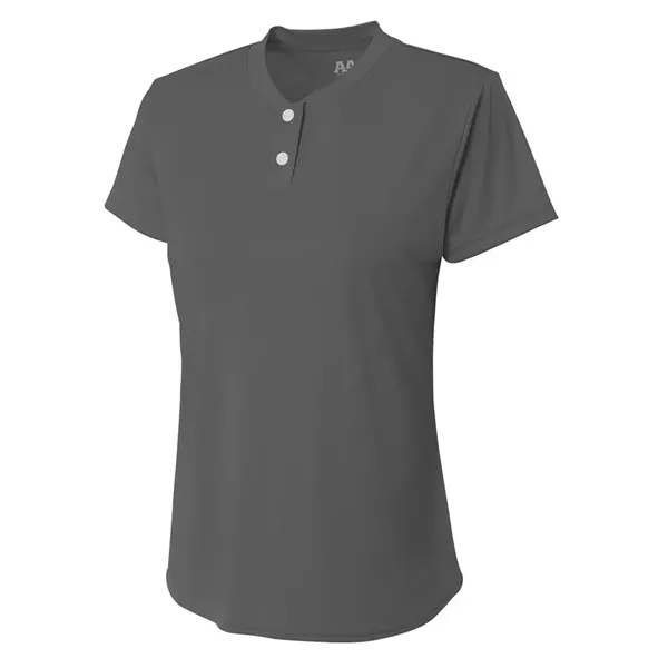 Girls Tek 2-Button Henley... from ASI 89380 Staton Corporate and Casual / Staton®