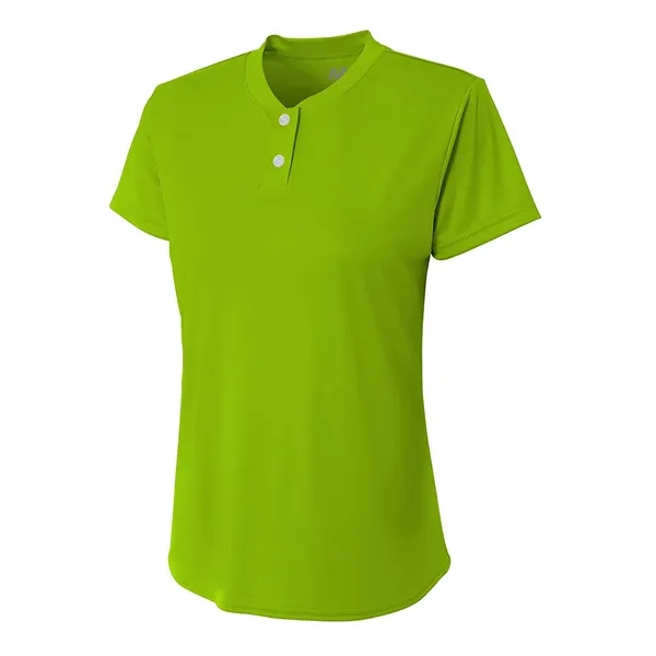 Girls Tek 2-Button Henley... from ASI 89380 Staton Corporate and Casual / Staton®