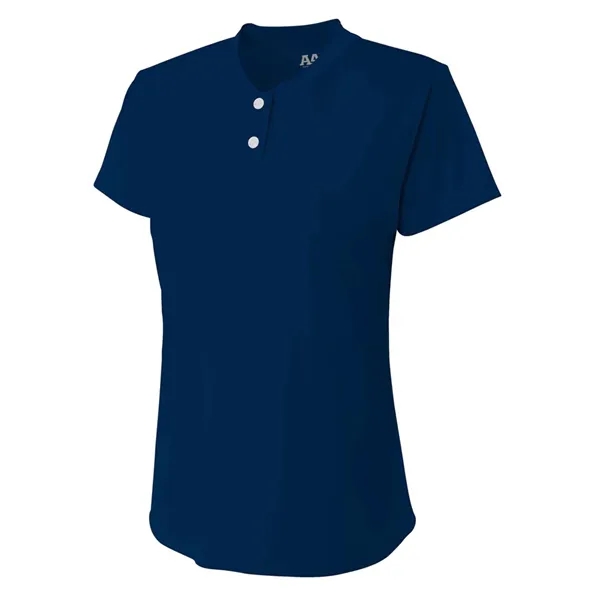 Girls Tek 2-Button Henley... from ASI 89380 Staton Corporate and Casual / Staton®