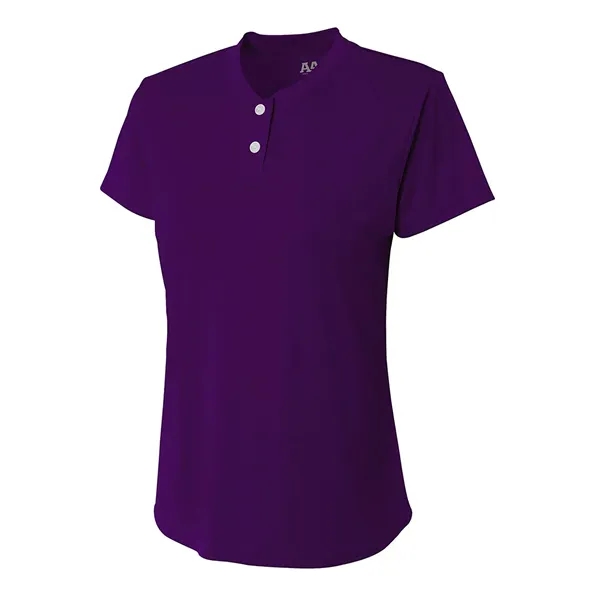 Girls Tek 2-Button Henley... from ASI 89380 Staton Corporate and Casual / Staton®