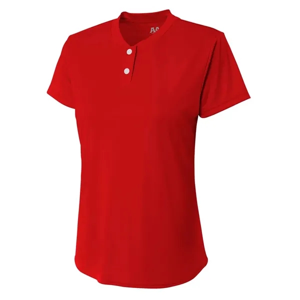 Girls Tek 2-Button Henley... from ASI 89380 Staton Corporate and Casual / Staton®