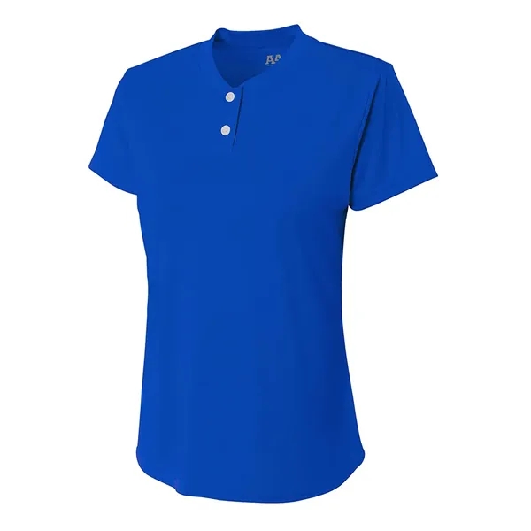 Girls Tek 2-Button Henley... from ASI 89380 Staton Corporate and Casual / Staton®