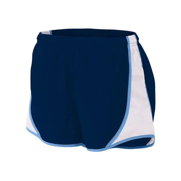 3" Women's Speed Short. 2.4 ounce. 100% woven polyester. Moisture wicking... from ASI 89380 Staton Corporate and Casual / Staton®