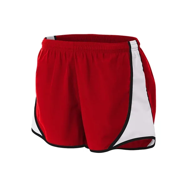 3" Women's Speed Short. 2.4 ounce. 100% woven polyester. Moisture wicking... from ASI 89380 Staton Corporate and Casual / Staton®