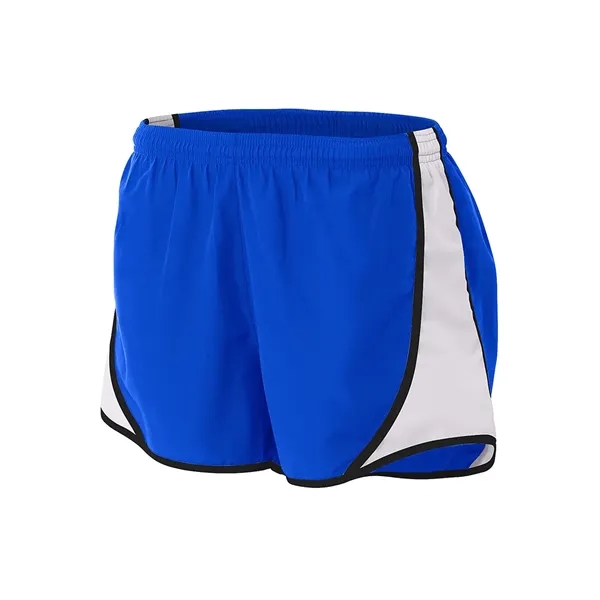 3" Women's Speed Short. 2.4 ounce. 100% woven polyester. Moisture wicking... from ASI 89380 Staton Corporate and Casual / Staton®