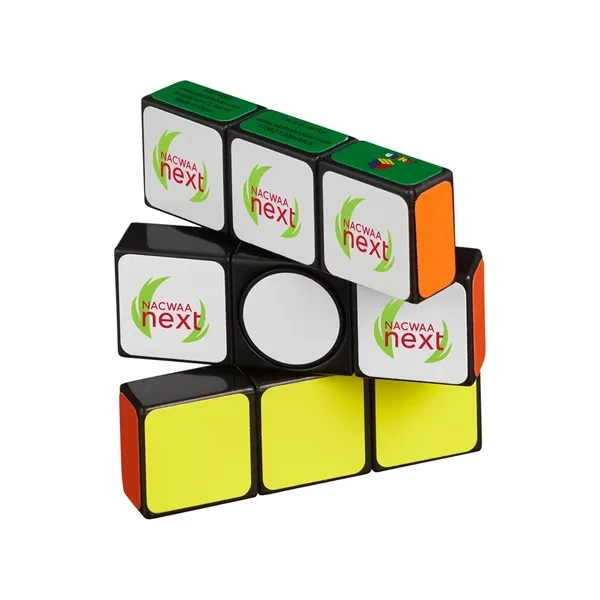 0.39" x 2.24" x 2.24 ABS plastic Rubik's® Spinner mini color-matching... from ASI 79530 Prime Line