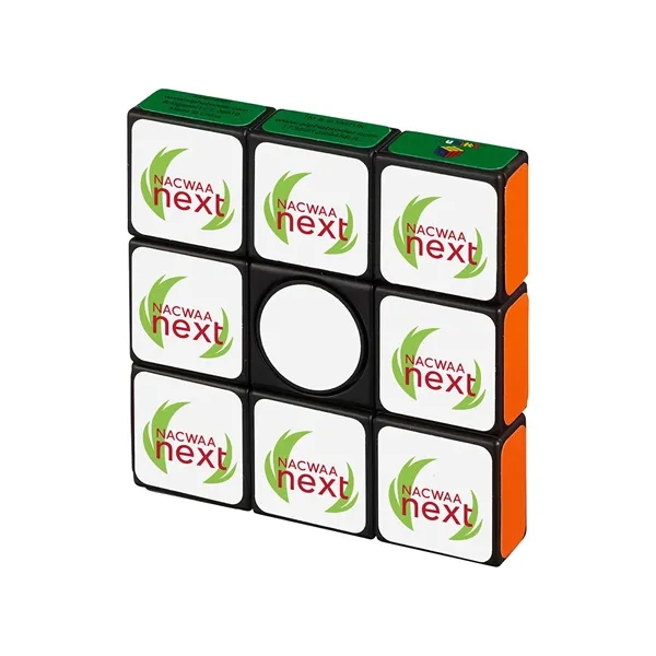 0.39" x 2.24" x 2.24 ABS plastic Rubik's® Spinner mini color-matching... from ASI 79530 Prime Line