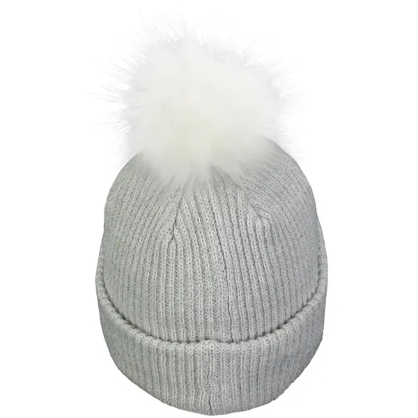 Faux Fur Pom Beanie... from ASI 89380 Staton Corporate and Casual