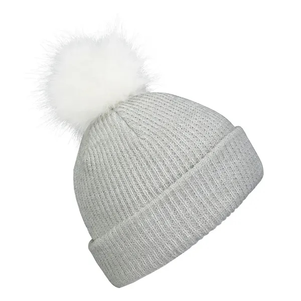 Faux Fur Pom Beanie... from ASI 89380 Staton Corporate and Casual