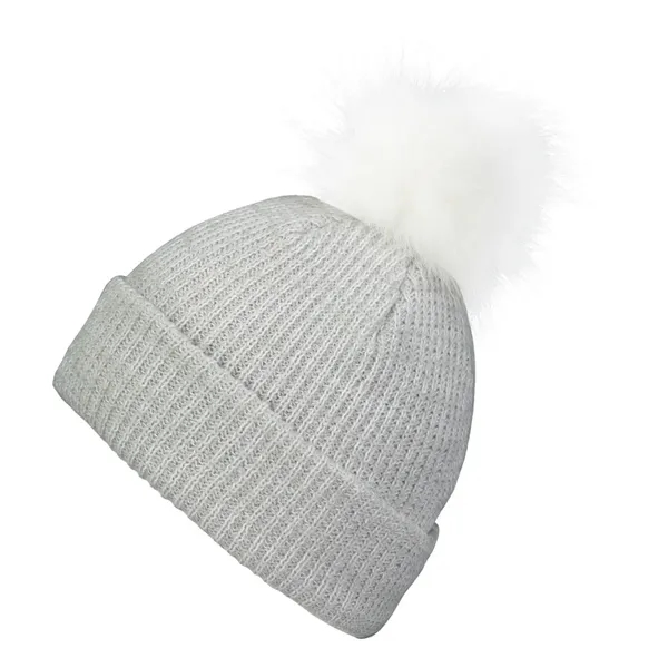 Faux Fur Pom Beanie... from ASI 89380 Staton Corporate and Casual