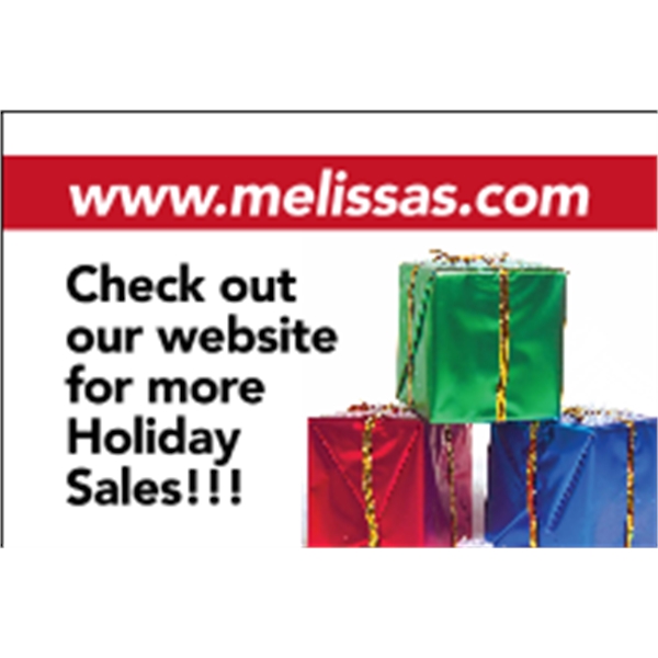 3" x 2" white vinyl decal with square corners and four... from ASI 89910 Stouse, LLC