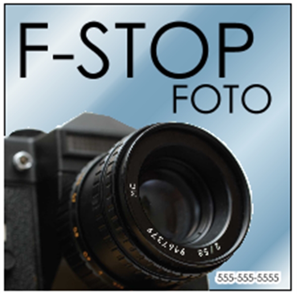 3" x 3" chrome polyester decal with adhesive backing, square corners... from ASI 89910 Stouse, LLC