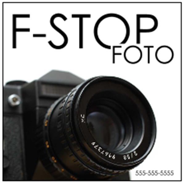 3" x 3" removable white vinyl decal with square corners and... from ASI 89910 Stouse, LLC