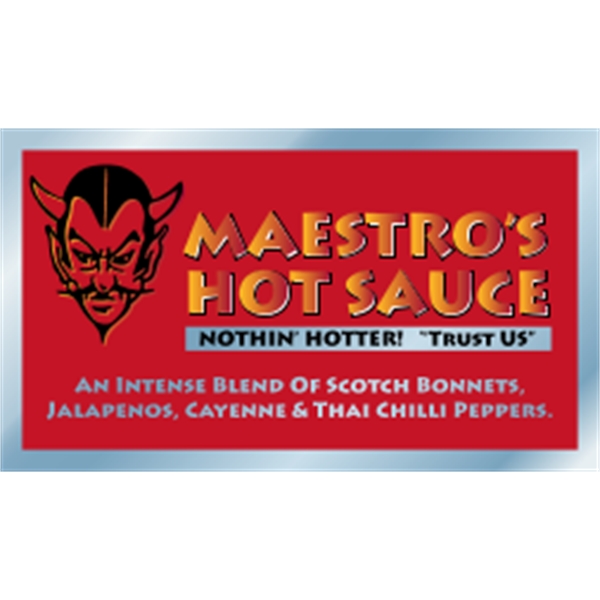 3.5" x 2" chrome polyester decal with adhesive backing, square corners... from ASI 89910 Stouse, LLC