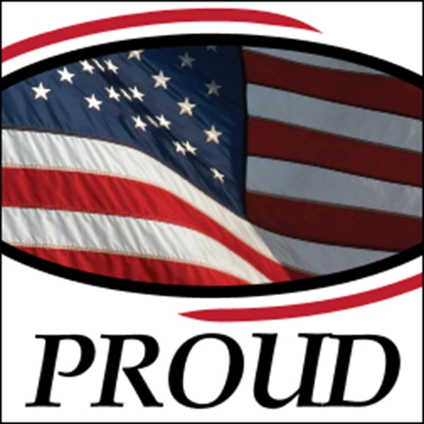 3.5" x 3.5" white vinyl decal with square corners and four... from ASI 89910 Stouse, LLC