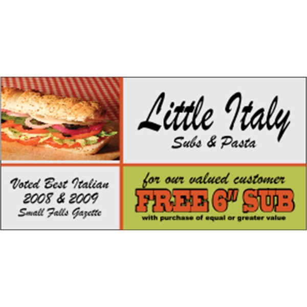 4" x 2" decal with clear static stick backing, square corners... from ASI 89910 Stouse, LLC