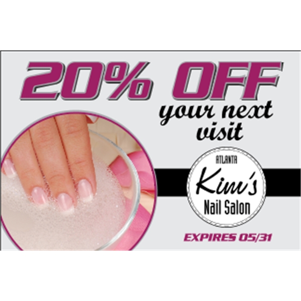 4.5" x 3" clear polyester decal with adhesive backing, square corners... from ASI 89910 Stouse, LLC