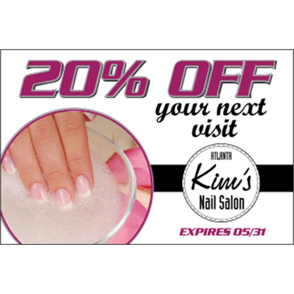 4.5" x 3" removable white vinyl decal with square corners and... from ASI 89910 Stouse, LLC