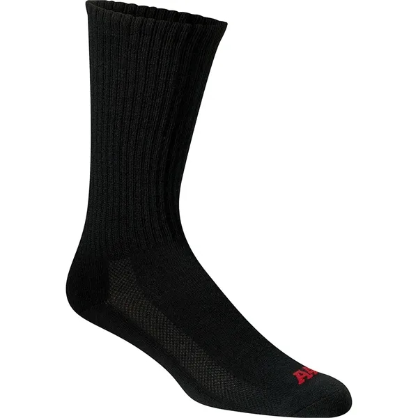 Performance Crew Socks. 60% polyester/25% polypropylene/10% spandex/5% rubber.... from ASI 89380 Staton Corporate and Casual / Staton®