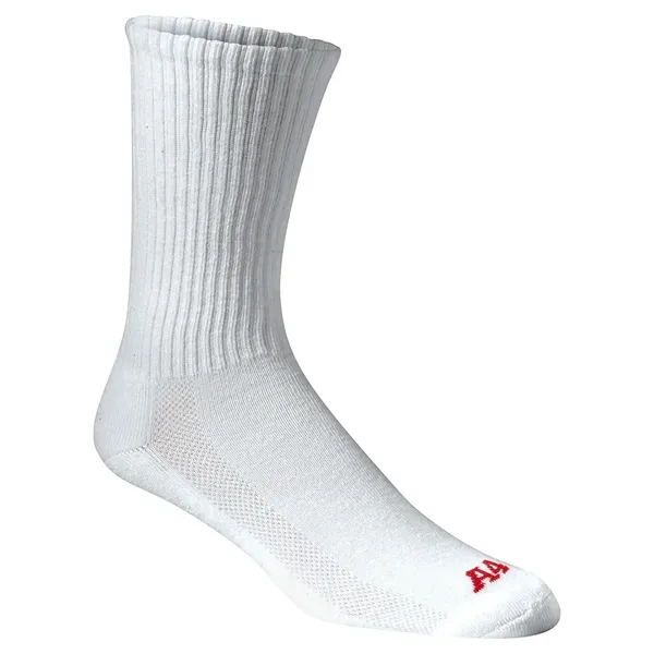 Performance Crew Socks. 60% polyester/25% polypropylene/10% spandex/5% rubber.... from ASI 89380 Staton Corporate and Casual / Staton®