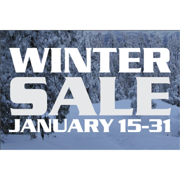 6" x 4" clear polyester decal with adhesive backing, square corners... from ASI 89910 Stouse, LLC