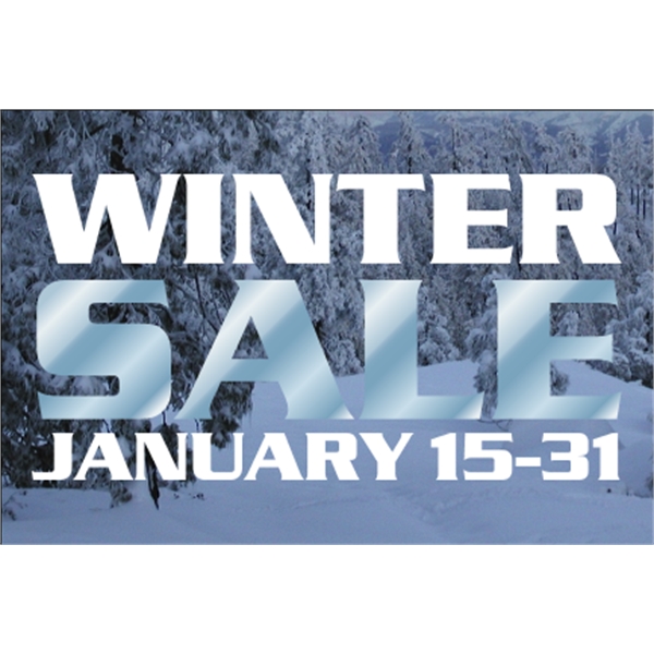 6" x 4" chrome polyester decal with adhesive backing, square corners... from ASI 89910 Stouse, LLC