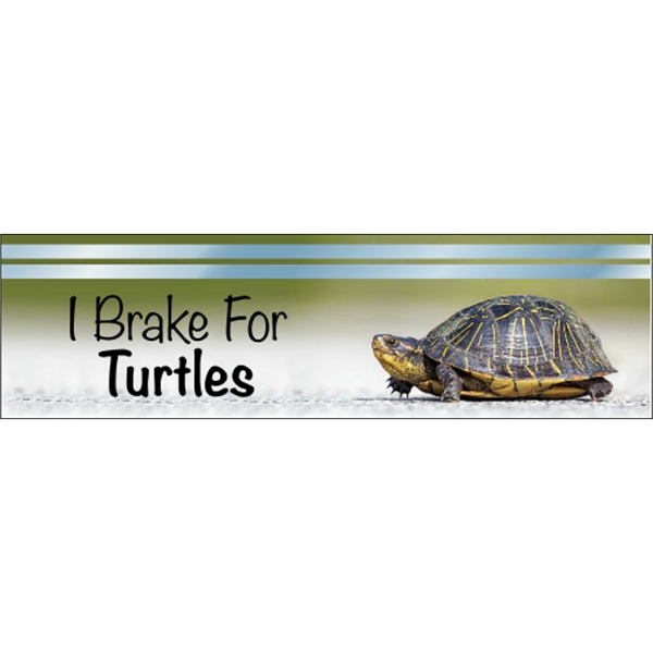 7" x 2" chrome polyester decal with adhesive backing, square corners... from ASI 89910 Stouse, LLC