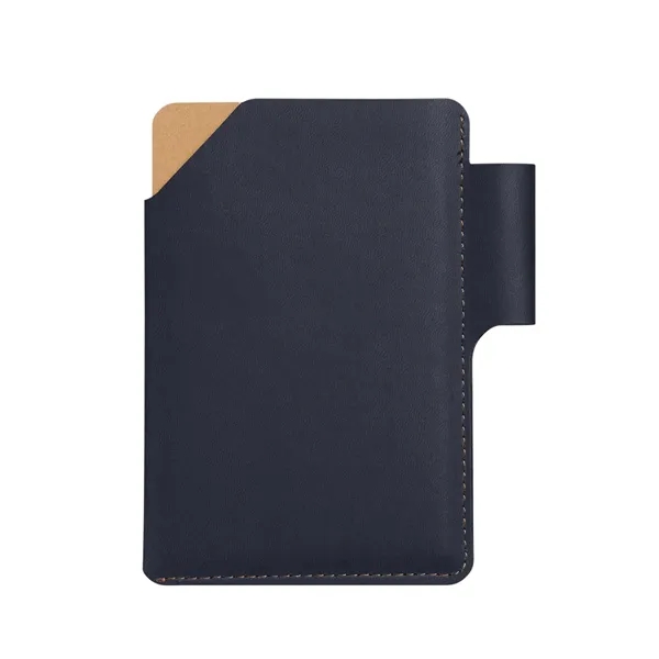 Recycled lined paper notebook with PU cover and built-in pen loop.... from ASI 79530 Prime Line