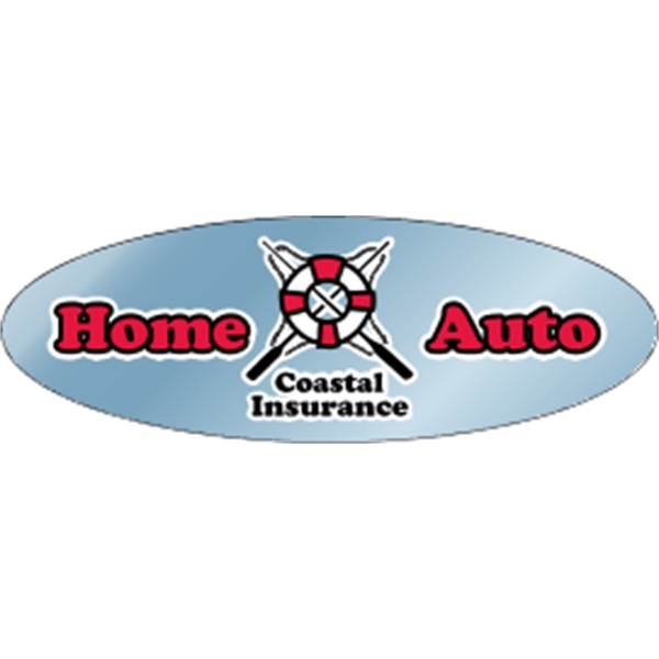 3.75" x 1.25" oval shaped, chrome polyester decal with a one... from ASI 89910 Stouse, LLC