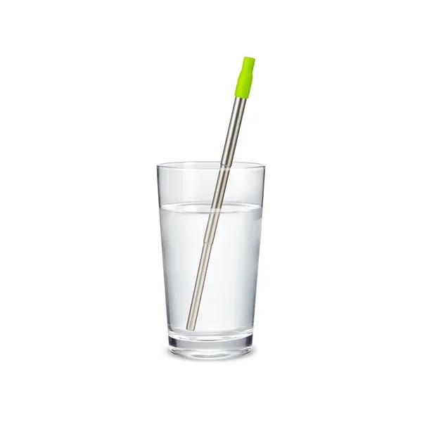 304 stainless steel telescopic drinking straw set with PS case with... from ASI 79530 Prime Line