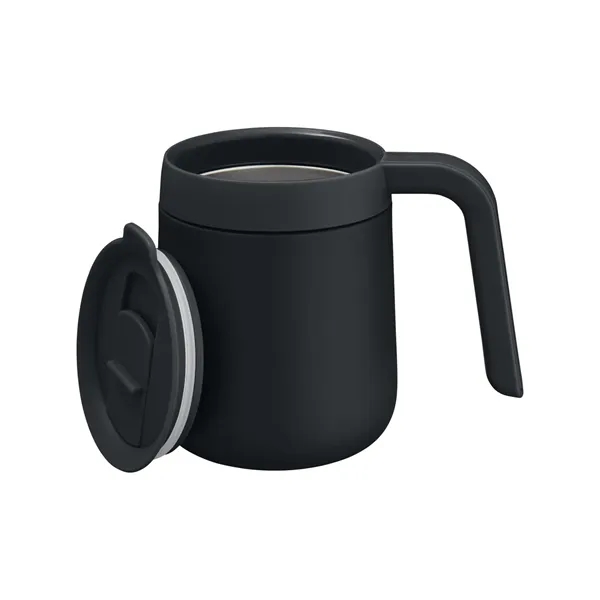 12 ounce mug with double-wall insulation and a slide lid.... from ASI 79530 Prime Line