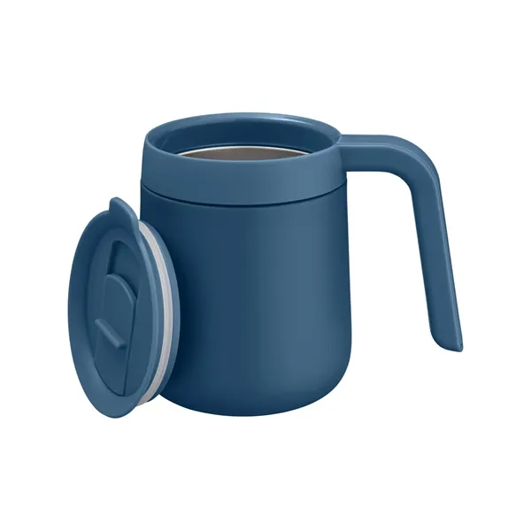 12 ounce mug with double-wall insulation and a slide lid.... from ASI 79530 Prime Line