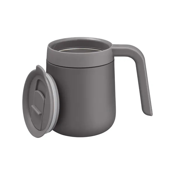 12 ounce mug with double-wall insulation and a slide lid.... from ASI 79530 Prime Line