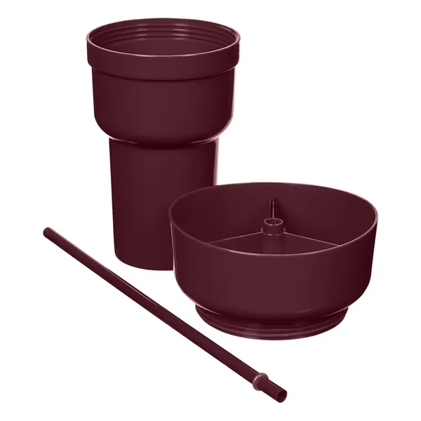 Team 365 1L Recycled PP Stadium Tumbler With Snack Bowl... from ASI 79530 Prime Line