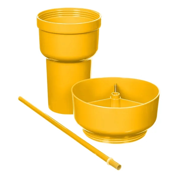 Team 365 1L Recycled PP Stadium Tumbler With Snack Bowl... from ASI 79530 Prime Line