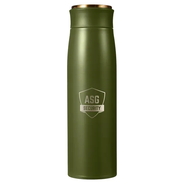 16-ounce bottle with double-wall vacuum insulation and gold lid.... from ASI 79530 Prime Line