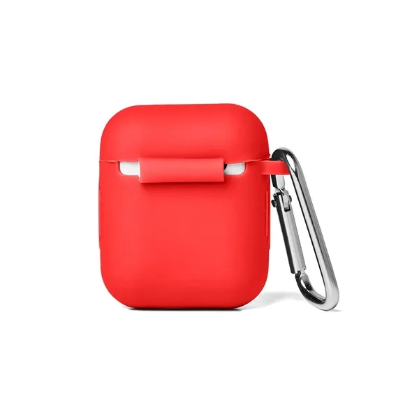 1.88" x 2.16" x .86" silicone snap-tight earbud case with aluminum... from ASI 79530 Prime Line