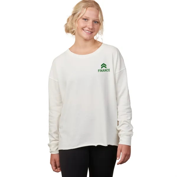Lightweight ladies beach fleece crew with a smooth print-ready face, perfect... from ASI 72657 Active Life Promo / Active Life